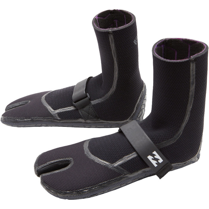 2023 Billabong Furnace Comp 5mm Stiefel Mit Geteilter Spitze ABYWW00108 - Black
